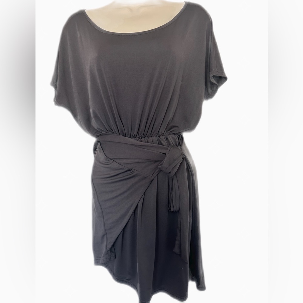 Dolman Batwing Mini Wrap Dress